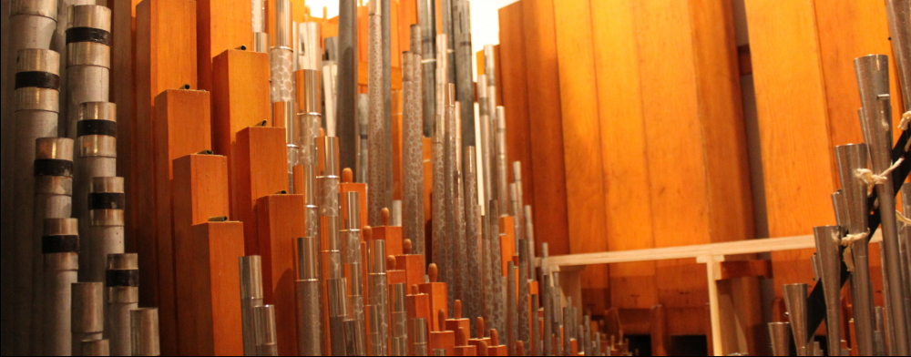 Pipes in an organ